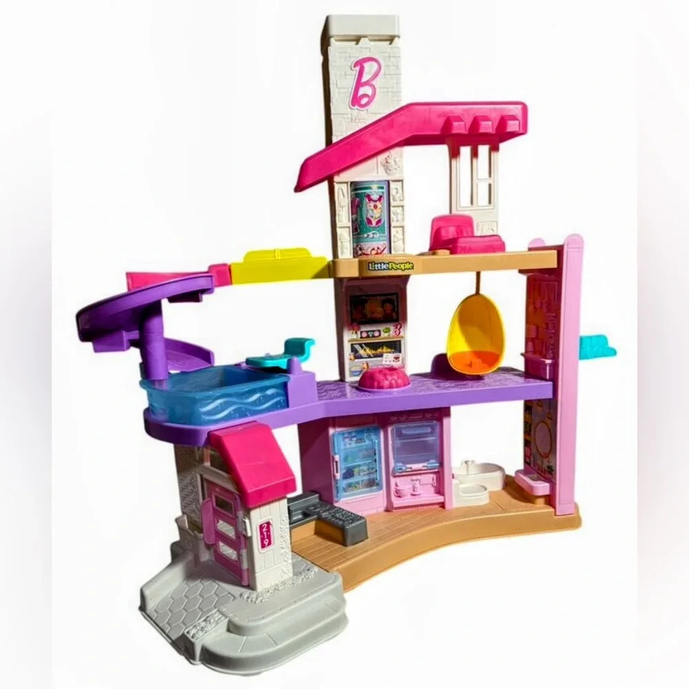 Fisher-Price Little People Interactive Barbie Dreamhouse -No People Included